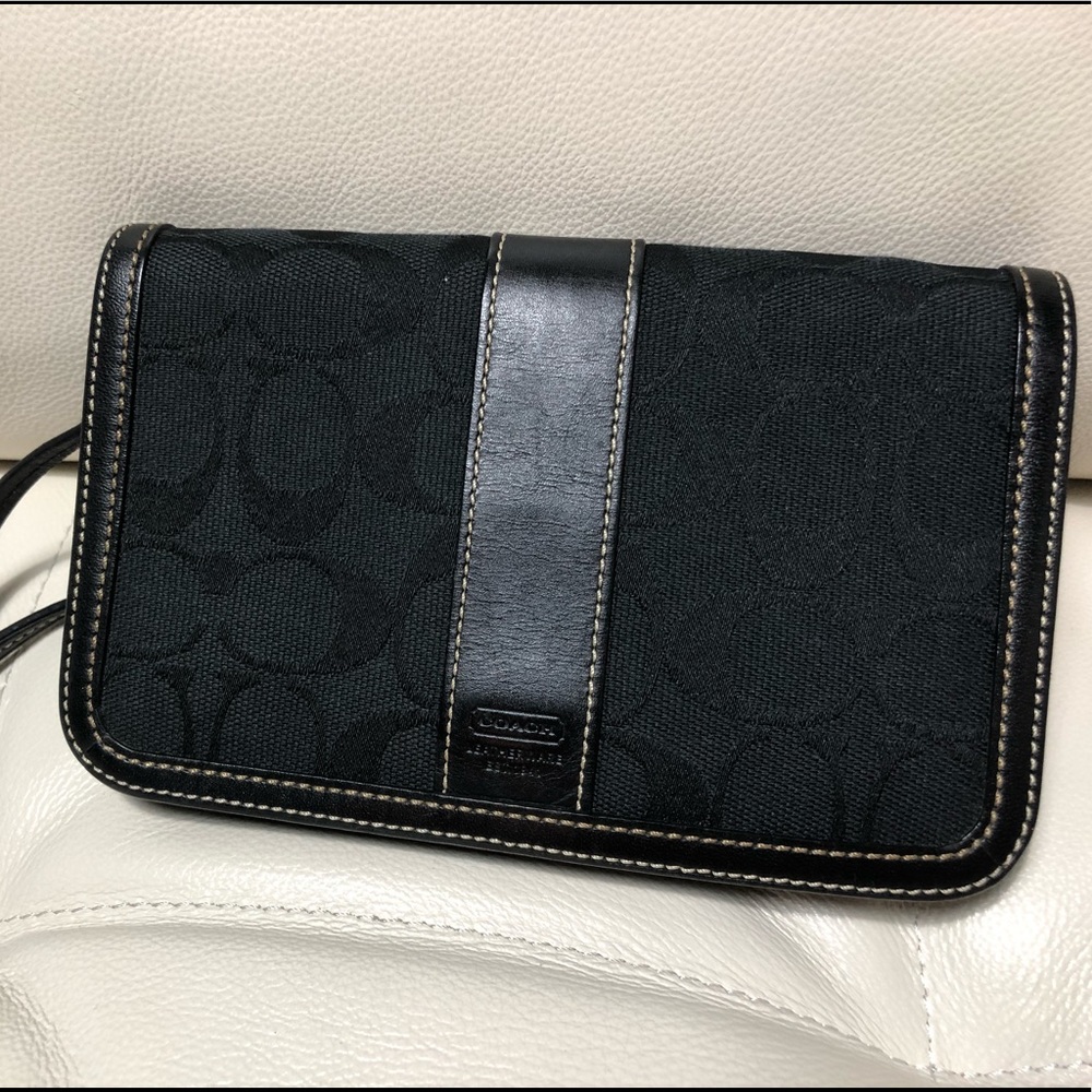 Coach Black Wristlet